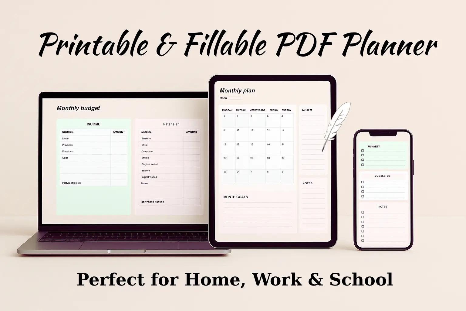 2025-2026 Digital Planner - Printable PDF